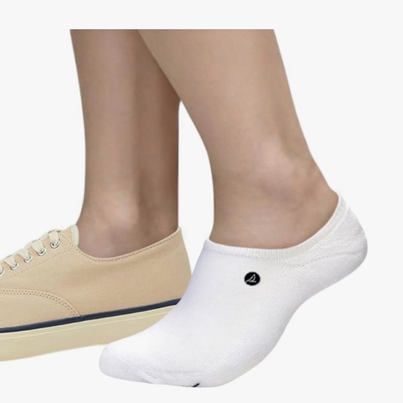 Sperry Other - New Sperry Men's White Cushioned No Show Socks 1ct